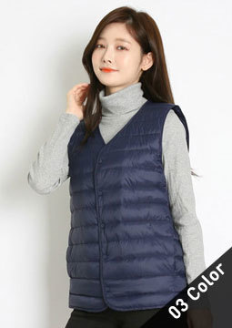 오리털 경량 조끼 289