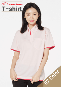 드라이 레이어드 버튼다운 폴로셔츠(주머니 있음)