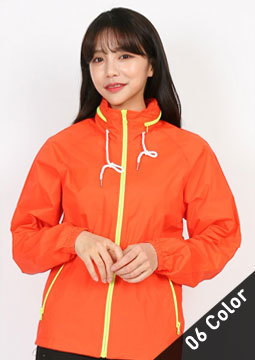 배색 바람막이 K183