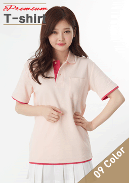 T/C 레이어드 폴로셔츠(주머니 있음)