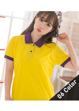 카라배색 PK 카라티셔츠