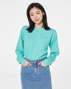 드라이 긴팔 폴로셔츠(주머니 있음)