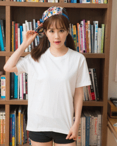 30수 고급형 백색 라운드티셔츠